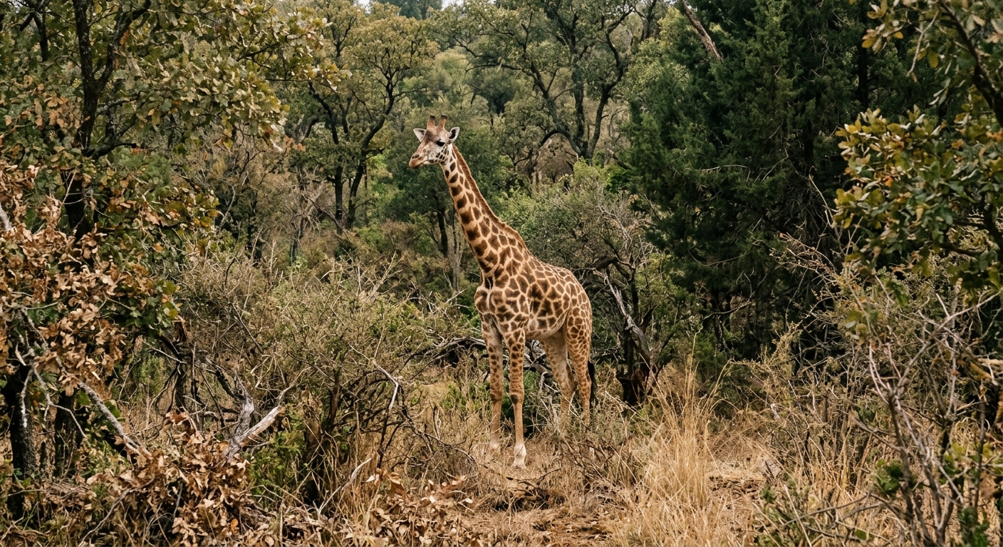 Escaped Giraffe Safely Recovered After Unusual Ordeal in Rural Texas